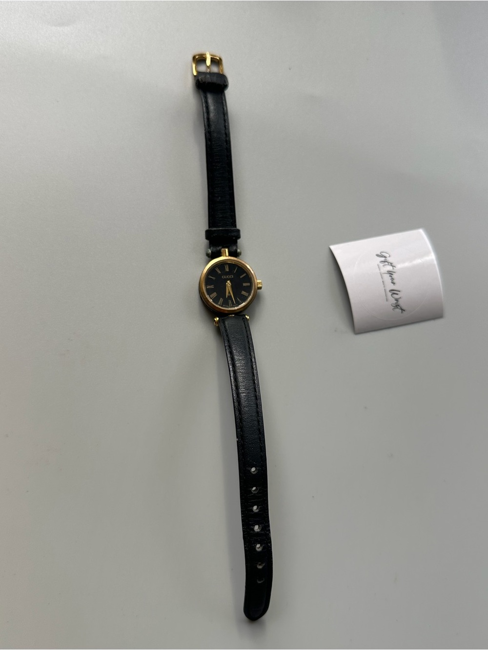 Gucci 2000L Sherry Line Roman Numeral Black Dial 22mm Ladies’ Dress Watch - Picture 10 of 12